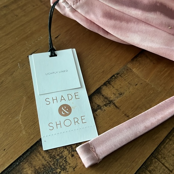 Shade & Shore Pink Lightly Lined Swim Bikini Top NWT - Picture 9 of 9